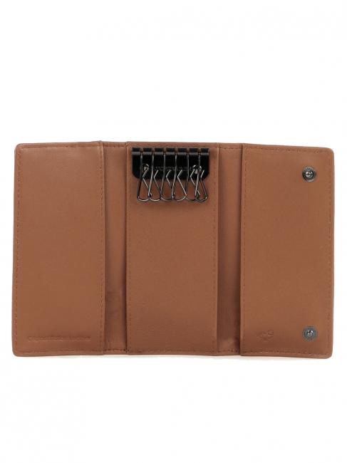 MELLOW Astuccio portachiavi in pelle indian tan - Portachiavi