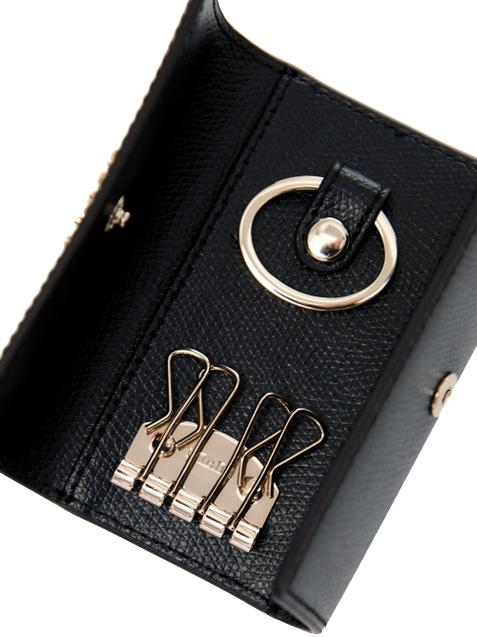CAMELIA Astuccio portachiavi in pelle Nero - Portafogli Donna