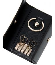 FURLA CAMELIA Astuccio portachiavi in pelle Nero - Portafogli Donna - 2
