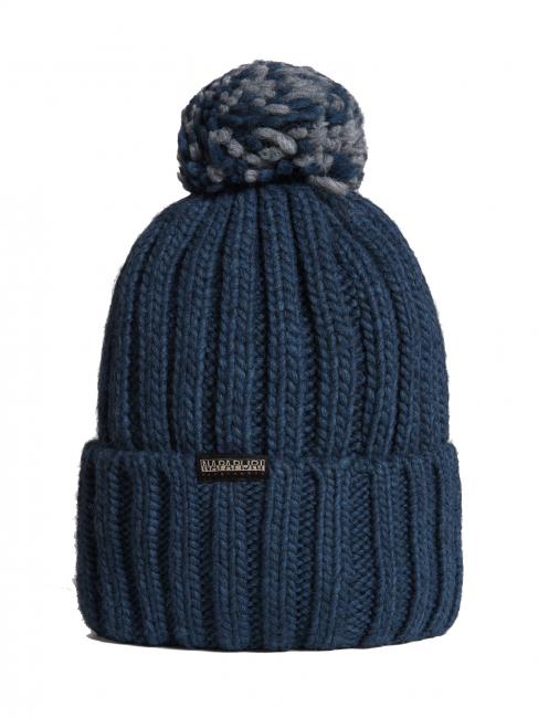 SEMIURY W 3 Berretto con risvolto e ponpon blue ensign - Cappelli