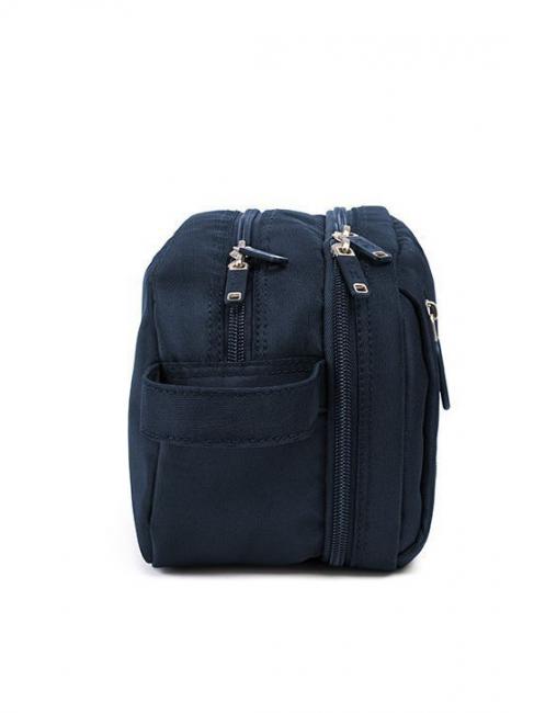 ECO-MOOD Beauty due scomparti blu navy - Beauty Case