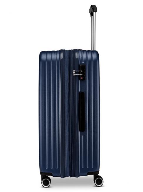 FIBRA II Trolley grande espandibile blu notte - Trolley Rigidi