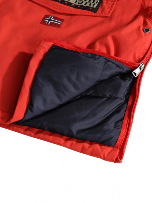 KIDS RAINFIOREST 2 POCKET Giacca con cappuccio (4-16 anni) red poppy - Giacche