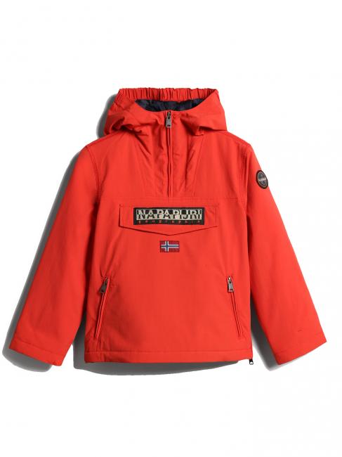 KIDS RAINFIOREST 2 POCKET Giacca con cappuccio (4-16 anni) red poppy - Giacche