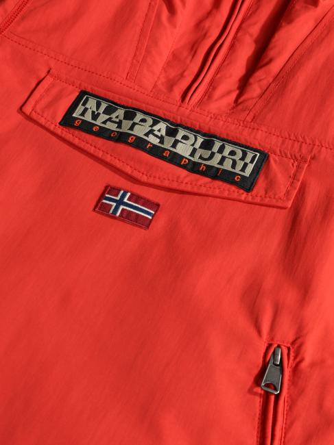 KIDS RAINFIOREST 2 POCKET Giacca con cappuccio (4-16 anni) red poppy - Giacche Bambini