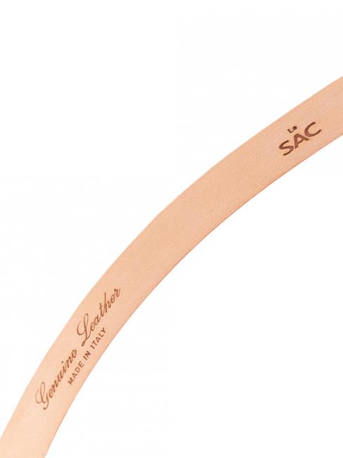 Cintura sottile in pelle liscia  marine - Cinture