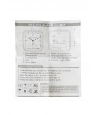 SPALDING LIGHTED SQUARE Sveglia bianco - Orologi e Sveglie - 5