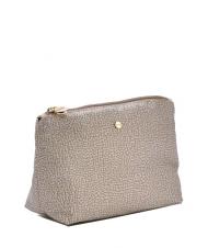 BORBONESE CLASSICA POUCH MEDIUM Necessaire con zip sabbia - Bustine & Necessaire - 2