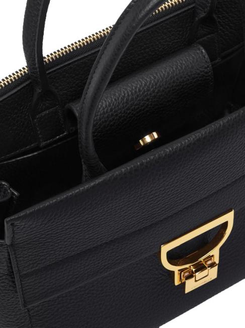 ARLETTIS Borsetta in pelle martellata Nero - Borse Donna