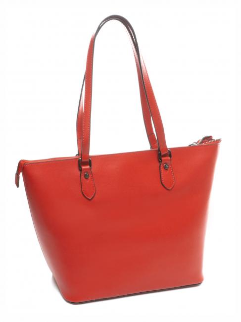 MELODY Shopping Bag in pelle ROSSO - Borse Donna
