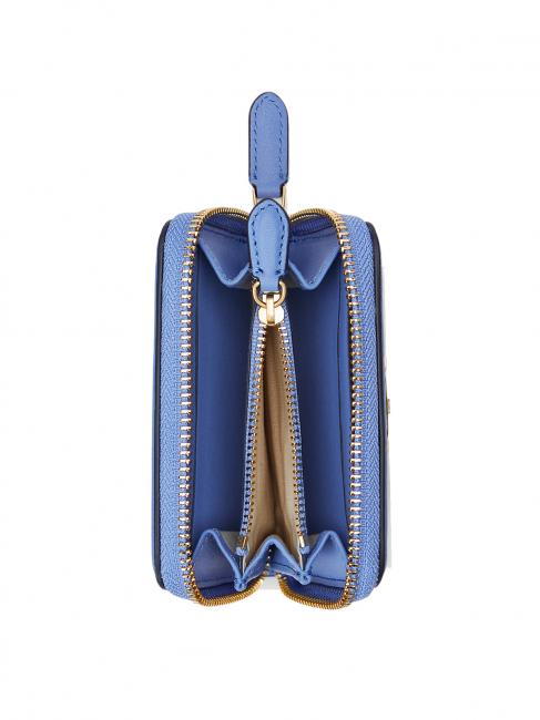 OVL JACQUARD Portafoglio piccolo zip around prnt khaki mjcqrd/nw engld blu - Portafogli Donna