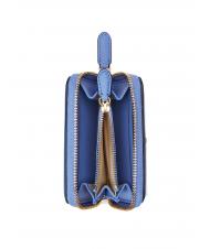 RALPH LAUREN OVL JACQUARD Portafoglio piccolo zip around prnt khaki mjcqrd/nw engld blu - Portafogli Donna - 2