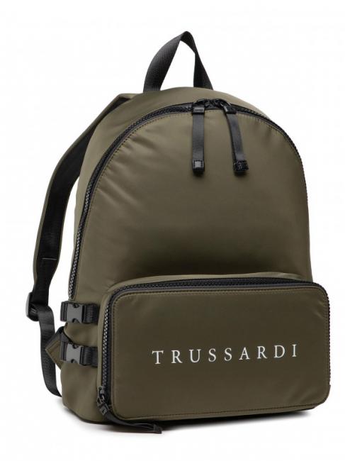 SPEEDY LETTERING Zaino in nylon, porta pc 15,6" green olive/stone - Zaini da lavoro porta PC