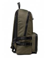 TRUSSARDI SPEEDY LETTERING Zaino in nylon, porta pc 15,6" green olive/stone - Zaini da lavoro porta PC - 3