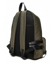 TRUSSARDI SPEEDY LETTERING Zaino in nylon, porta pc 15,6" green olive/stone - Zaini da lavoro porta PC - 4