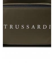 TRUSSARDI SPEEDY LETTERING Zaino in nylon, porta pc 15,6" green olive/stone - Zaini da lavoro porta PC - 5