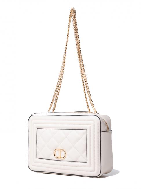 QUILTED FRAME Borsa tessuto matelass&eacute; neve - Borse Donna