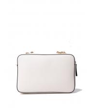 TWINSET QUILTED FRAME Borsa tessuto matelass&eacute; neve - Borse Donna - 3