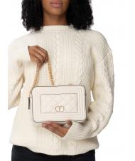 TWINSET QUILTED FRAME Borsa tessuto matelass&eacute; neve - Borse Donna - 5
