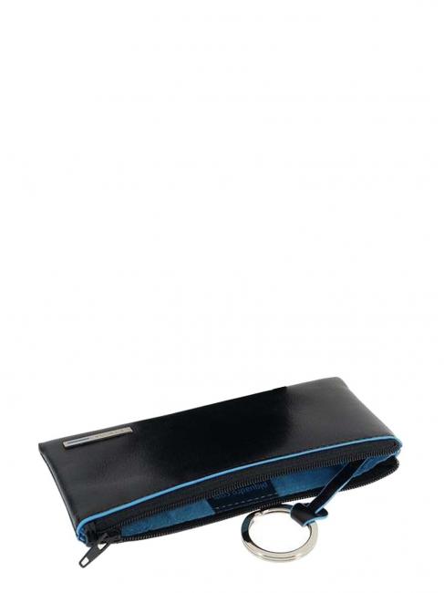 BLUE SQUARE Portachiavi astuccio in pelle blu - Portachiavi