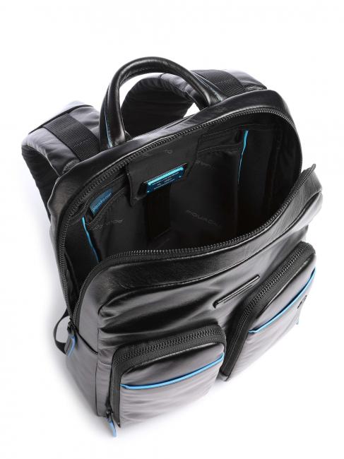 BLUE SQUARE Revamp Zaino porta PC 14", in pelle Nero - Zaini da lavoro porta PC