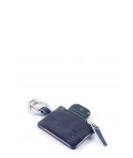 PIQUADRO BLUE SQUARE Portachiavi con Connequ blu - Portachiavi - 2