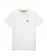 TIMBERLAND DUNSTAN RIVER T-shirt in cotone con taschino white - T-shirt Uomo - 5