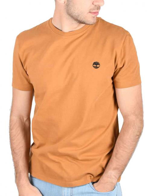 SS DUNRIVER CREW T-shirt in cotone wheat boot - T-shirt Uomo