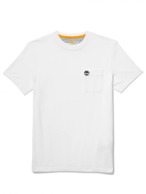DUNSTAN RIVER T-shirt in cotone con taschino white - T-shirt Uomo