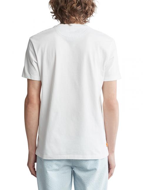 DUNSTAN RIVER T-shirt in cotone con taschino white - T-shirt Uomo
