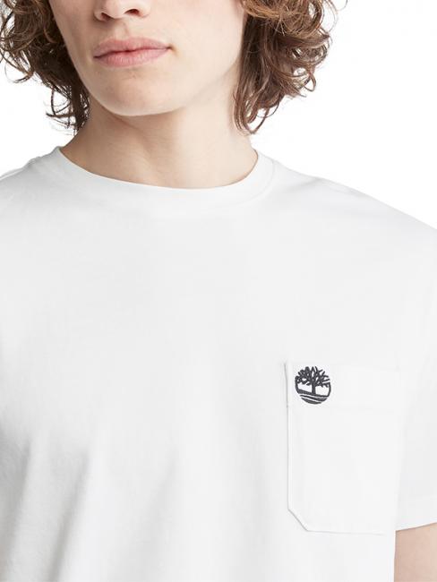 DUNSTAN RIVER T-shirt in cotone con taschino white - T-shirt Uomo