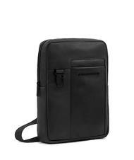 PIQUADRO FINN Borsello porta iPad, in pelle Nero - Tracolle Uomo - 2