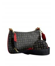 POLLINI HERITAGE Borsa a tracolla manico catena nero lacca - Borse Donna - 3