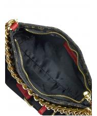 POLLINI HERITAGE Borsa a tracolla manico catena nero lacca - Borse Donna - 5