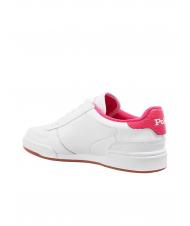 RALPH LAUREN POLO LACE Sneaker in pelle white/hot pink - Scarpe Uomo - 2