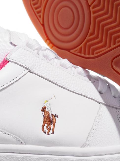 POLO LACE Sneaker in pelle white/hot pink - Scarpe Uomo