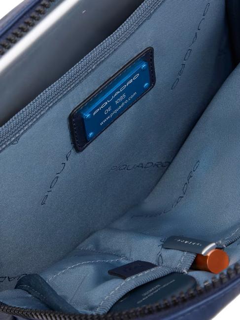 FINN Borsello porta iPad, in pelle blu - Tracolle Uomo