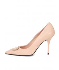 LOVE MOSCHINO Scarpa d&eacute;collet&eacute; alta in nappa  nude - Scarpe Donna - 4