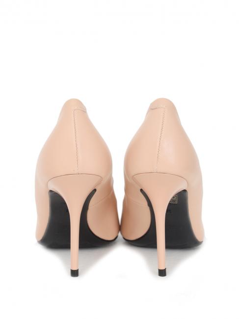 Scarpa d&eacute;collet&eacute; alta in nappa  nude - Scarpe Donna