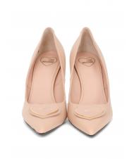 LOVE MOSCHINO Scarpa d&eacute;collet&eacute; alta in nappa  nude - Scarpe Donna - 6