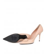 LOVE MOSCHINO Scarpa d&eacute;collet&eacute; alta in nappa  nude - Scarpe Donna - 7