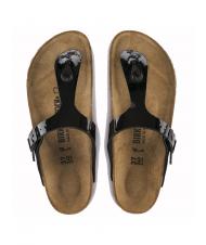 BIRKENSTOCK GIZEH Infradito in Birko-Flor vernice black - Scarpe Unisex - 3