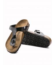 BIRKENSTOCK GIZEH Infradito in Birko-Flor vernice black - Scarpe Unisex - 5