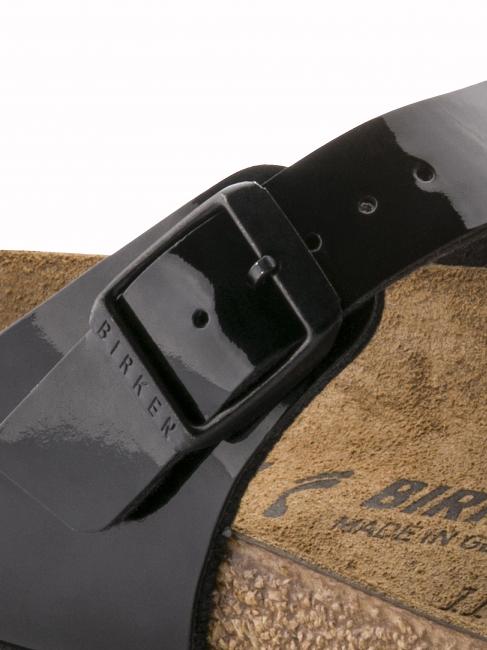 GIZEH Infradito in Birko-Flor vernice black - Scarpe Unisex