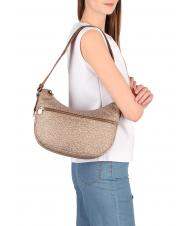 BORBONESE LUNA BAG SMALL ECO LINE Sacca con tracolla beige brown - Borse Donna - 6