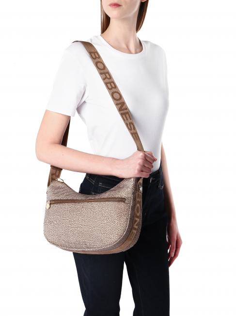 LUNA BAG SMALL ECO LINE Sacca con tracolla beige brown - Borse Donna
