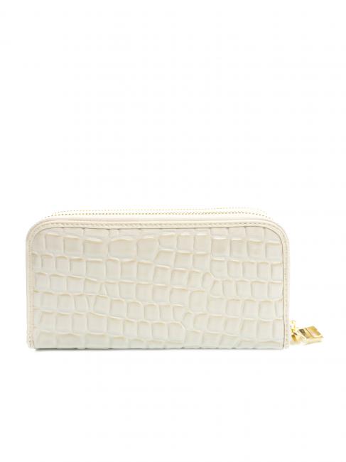 COCCO LUX Portafoglio grande zip around avorio - Portafogli Donna