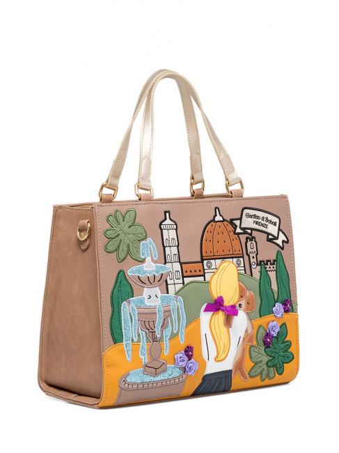 CARTOLINE FIRENZE Borsa a mano con tracolla Fantasia - Borse Donna