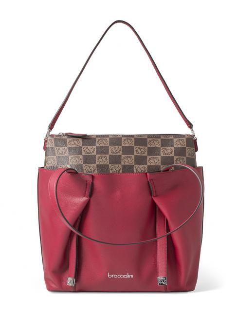GIO Shopper con pochette estraibile rosso - Borse Donna