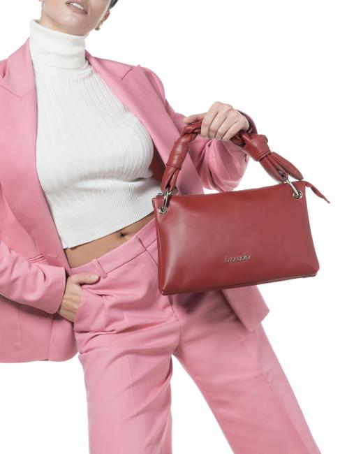 CHARLIZE Borsa a spalla in pelle carminio - Borse Donna
